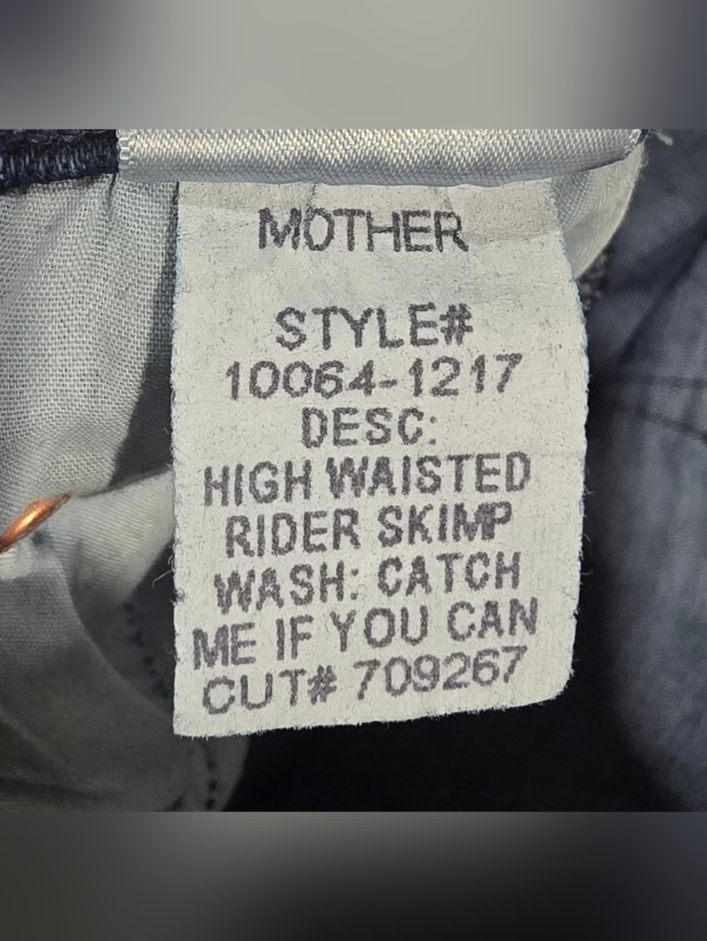 MOTHER High Waisted Rider Skimp Straight Leg Jeans Size 27 - Picture 8 of 9